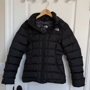 The North Face Black Hooded Puffer Jacket